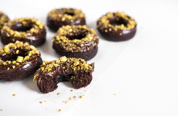 Čokoládové mini donuty bez múky a cukru