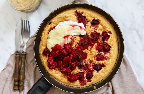 Palacinka dutch baby v rúre