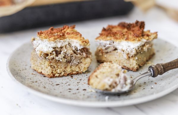 Zdravé barónkine rezy s tvarohom a jablkami