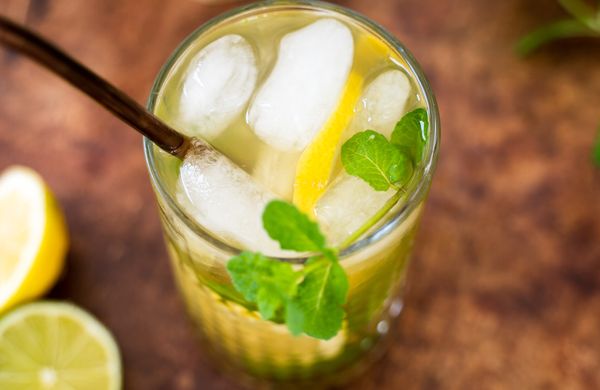 Homemade Green Iced Tea