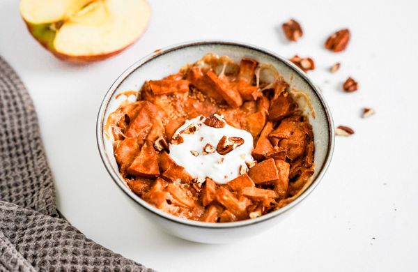 Apple Crumble with Curd