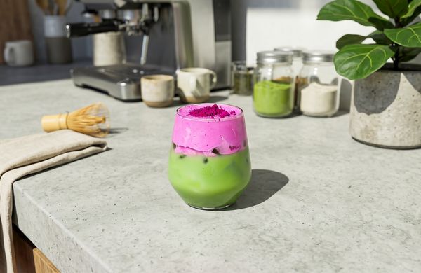 Matcha Latte s dračím ovocem