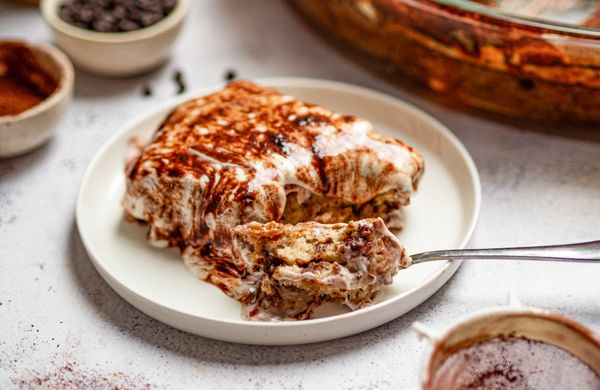 Banoffee pečená ovesná kaše