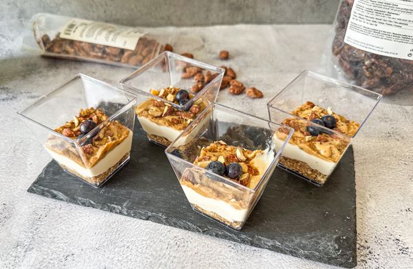 Karamelový cheesecake do skleničky