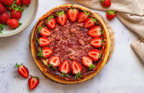 Jahodový cheesecake