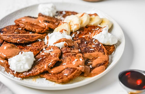 Vegan dýňové lívance s čokoládou