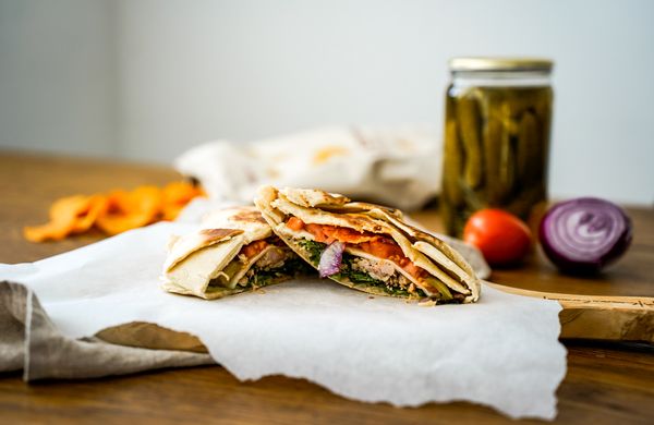Wrap s kuřecím a cheddarem