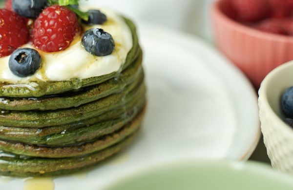 Green Spirulina Pancakes