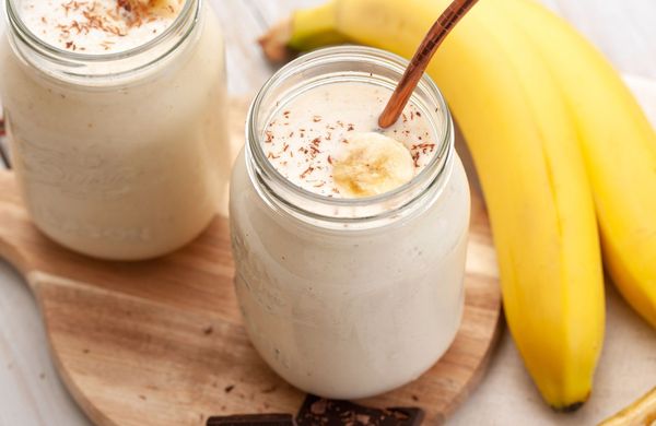 Banánový protein milkshake