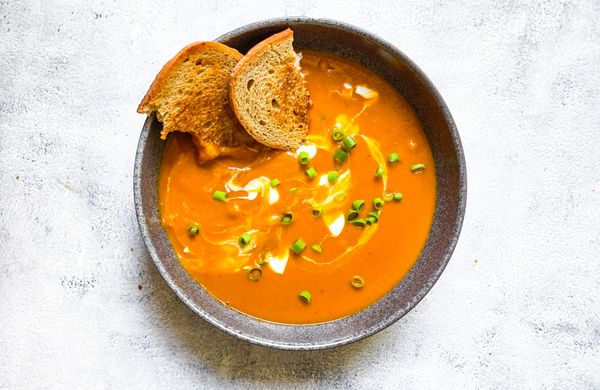 Supă groasă de legume cu lapte de cocos