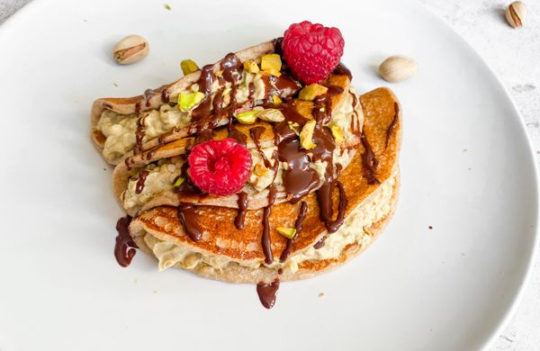 Dubai Chocolate Pancakes