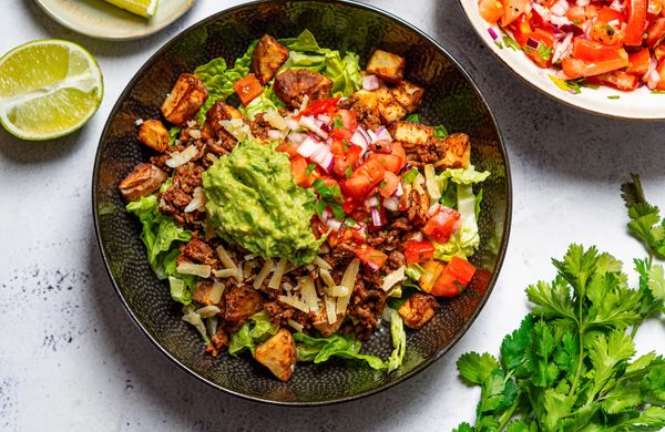 Taco Bowl s mletým hovězím masem