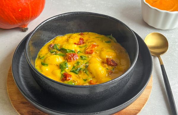 Tekvicové gnocchi s morčacím mäsom