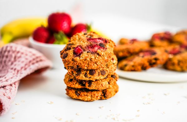 Ovsené cookies s jahodami