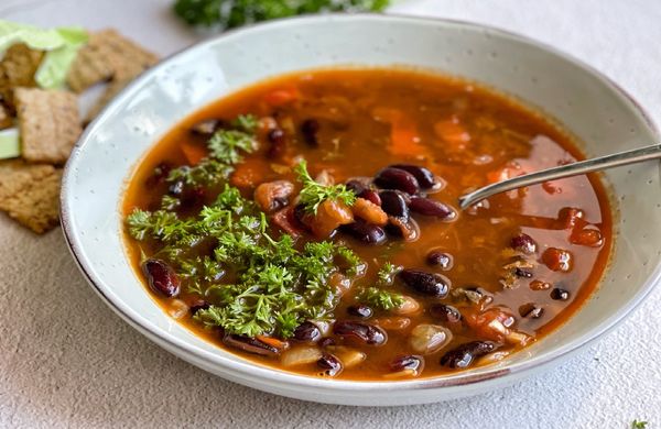 Kidney Bohnensuppe mit Tomaten