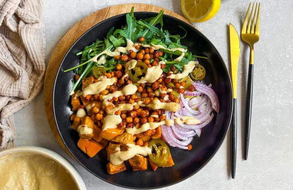 Roasted Vegetable & Chickpea Salad