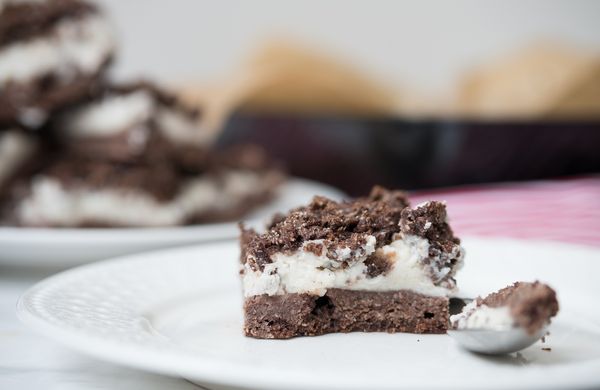 Fit strouhaný koláč s tvarohem