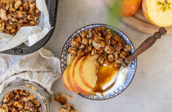 Zdravá proteínovo-orechová granola