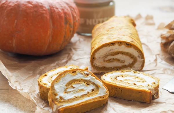 Dýňová roláda s tvarohem