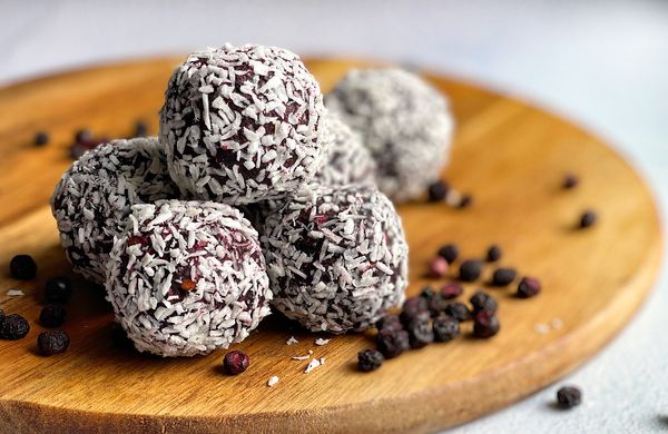 Čučoriedkové energy balls