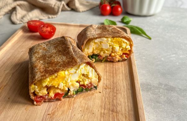 Baked Feta Eggs Tortilla