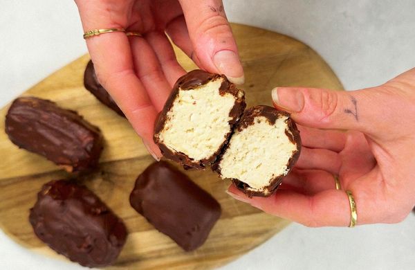 Hausgemachte Quark-Vanille-Riegel