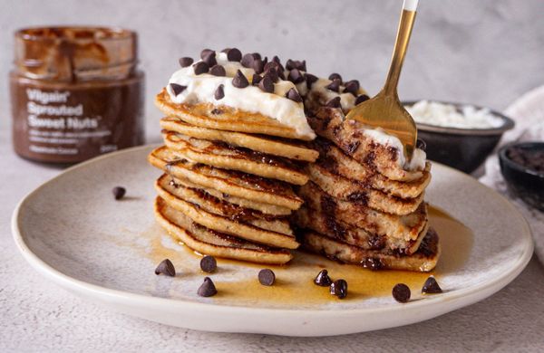 Banana oat pancakes