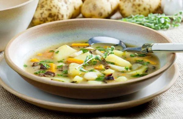 Bramboračka z čerstvých hub