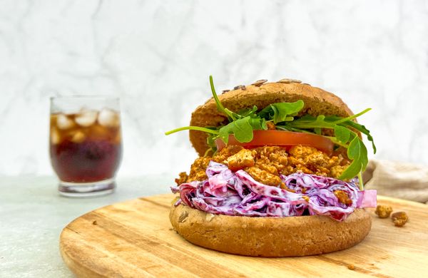 Burger s trhaným tofu