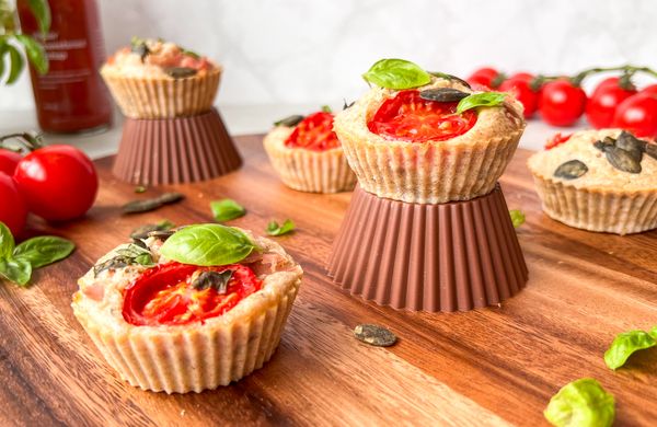 Slané muffiny se šunkou