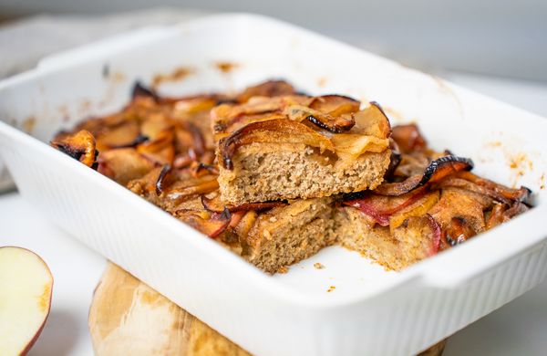 Apfel-Cobbler mit Quark