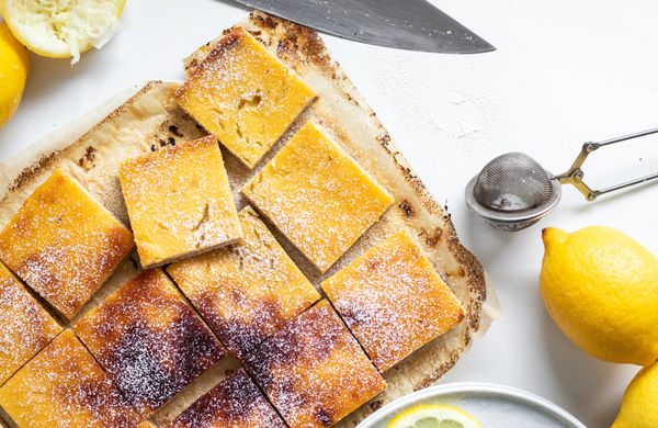 Jednoduché citrónové řezy