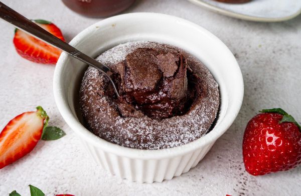 Čokoládové suflé ze 2 surovin