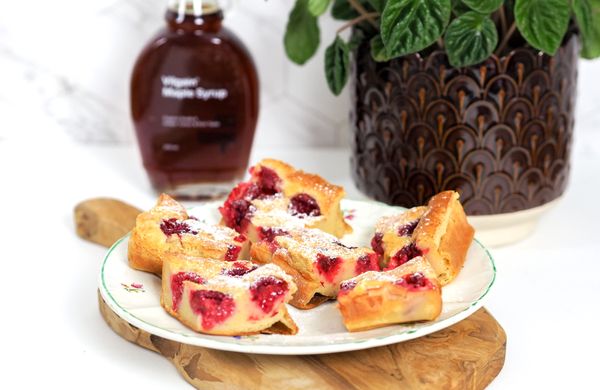 Cottage cheesecake s malinami