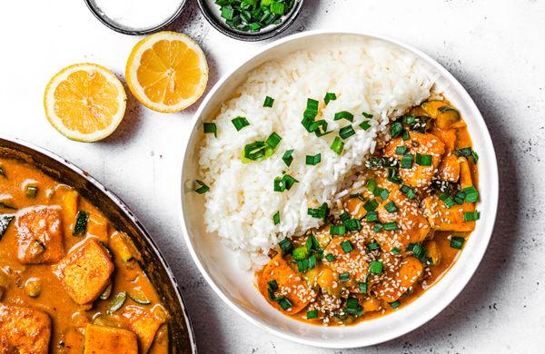 Coconut Lime Tofu s rýží