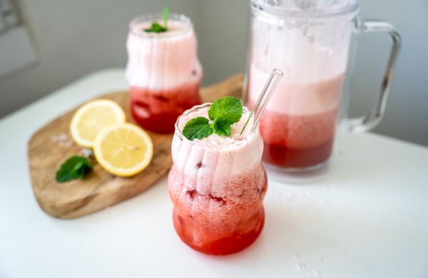 Domácí jahodová limonáda