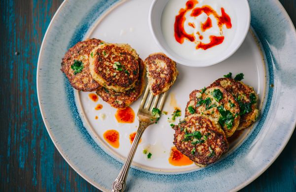Blumenkohl-Frikadellen mit Haferflocken aus dem Ofen