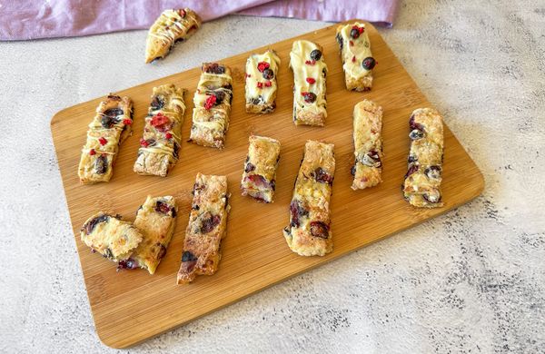 Tyčinky z cottage s čučoriedkami