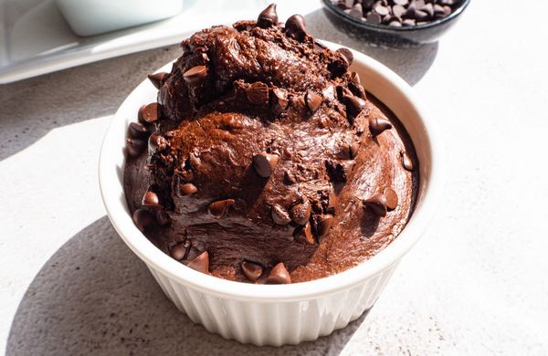 Pečená ovesná kaše s čokoládou