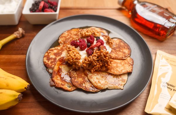 3-Ingredient Protein Banana Pancakes