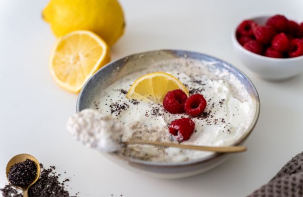 Makovocitrónové overnight oats