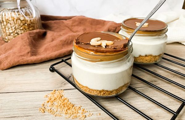 Fit arašidový cheesecake do pohára