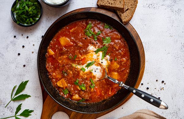 Gulášová polévka z hovězího masa