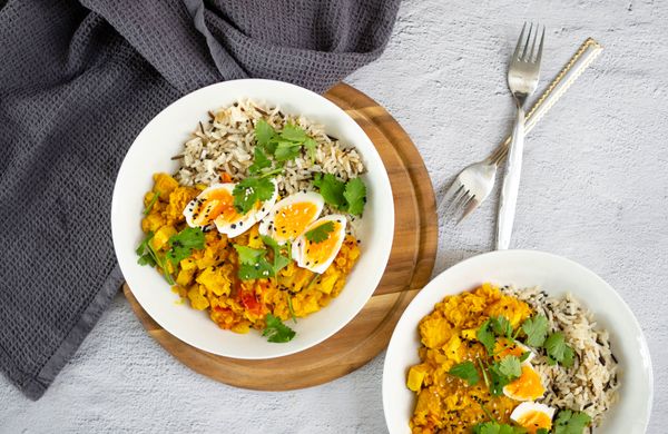 Vegetariánské kari s kokosovým mlékem