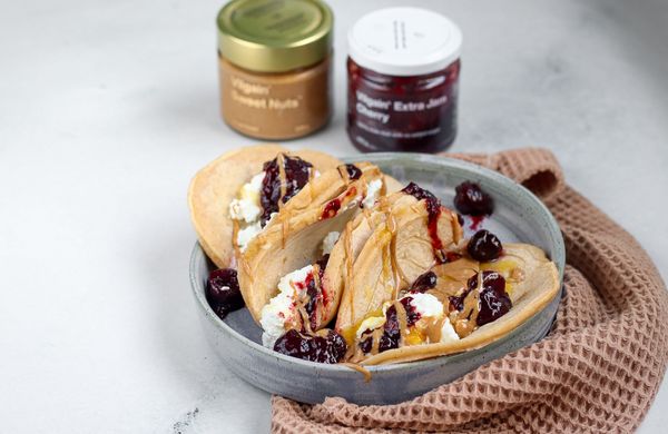 Lívancové tacos s ovocem