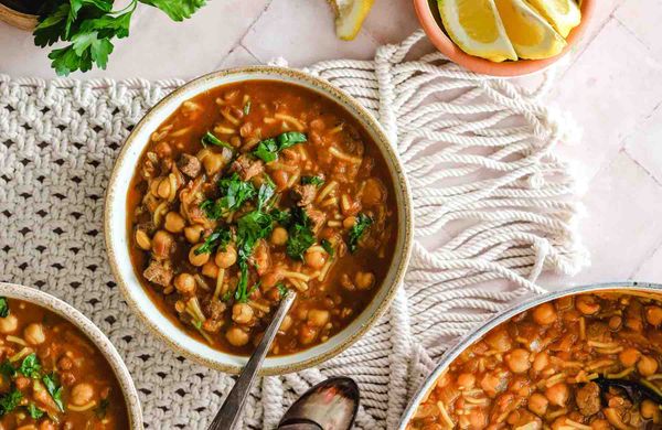 Marocká cícerová polievka Harira