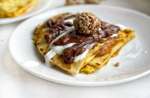 Plnená tortilla na sladko