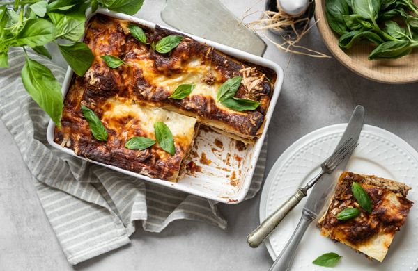 Pravé talianske lasagne v zdravom kabátiku