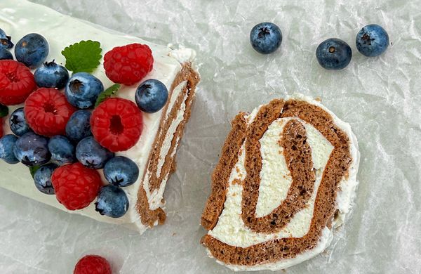 Proteinová roláda s tvarohem