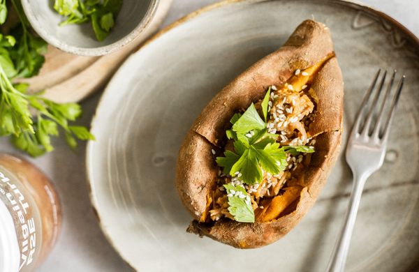 Rýchly a zdravý obed: Batáty plnené morčacím v ázijskej marináde